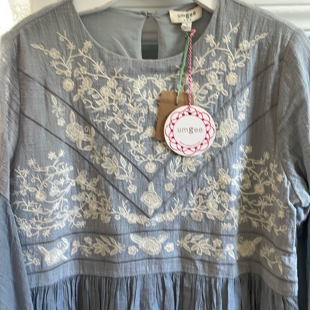 Super lightweight Umgee dress with flowy sleeve detail and embroidered bodice
